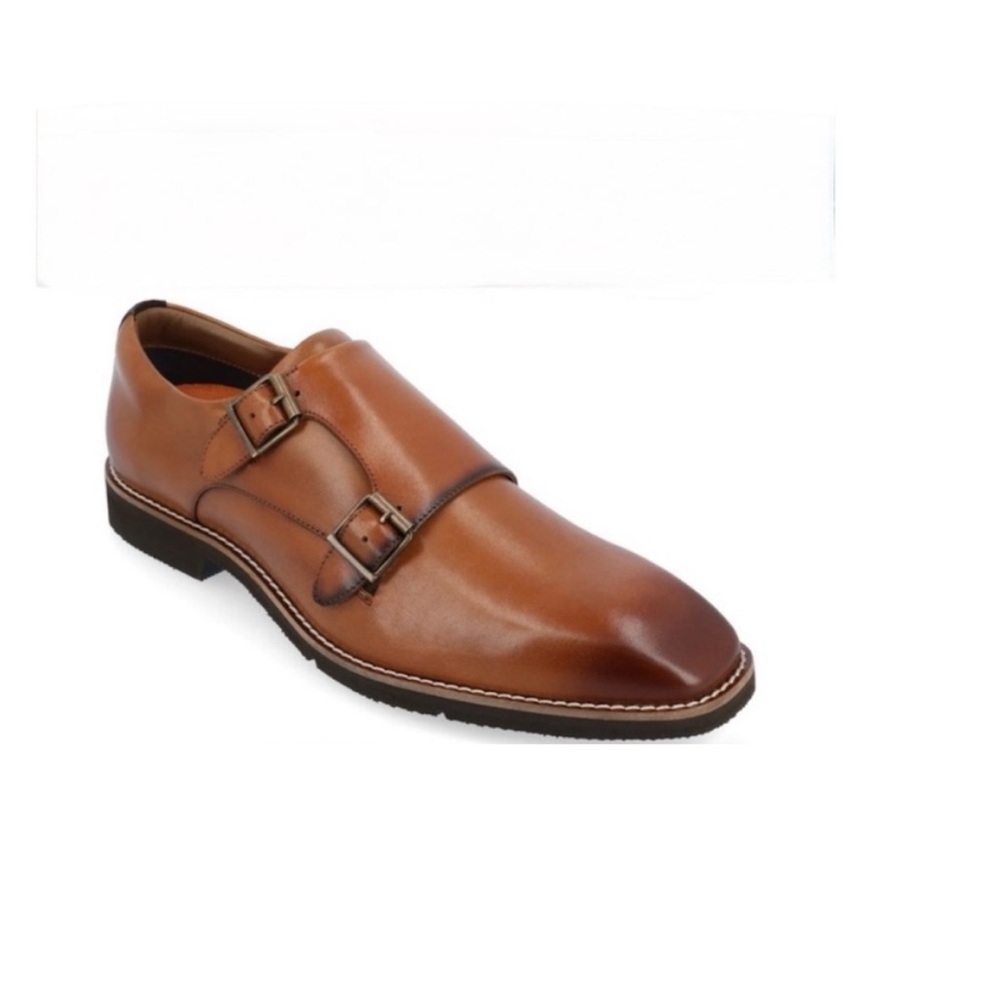 Thomas & Vine ARTEMIS - Monk Strap Dress Shoe  Cognac size 11 gently used